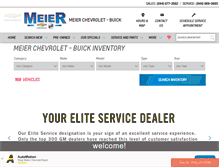 Tablet Screenshot of meierchevroletbuick.com